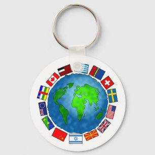 Chaveiro Planeta da bandeira