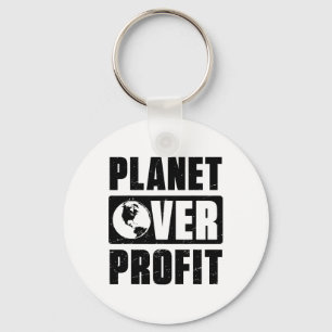 Chaveiro Planeta do Dia da Terra sobre o Clima Ambiental Lu