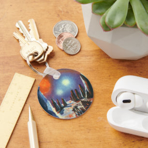 Chaveiro Planeta estrangeiro da ficção científica do