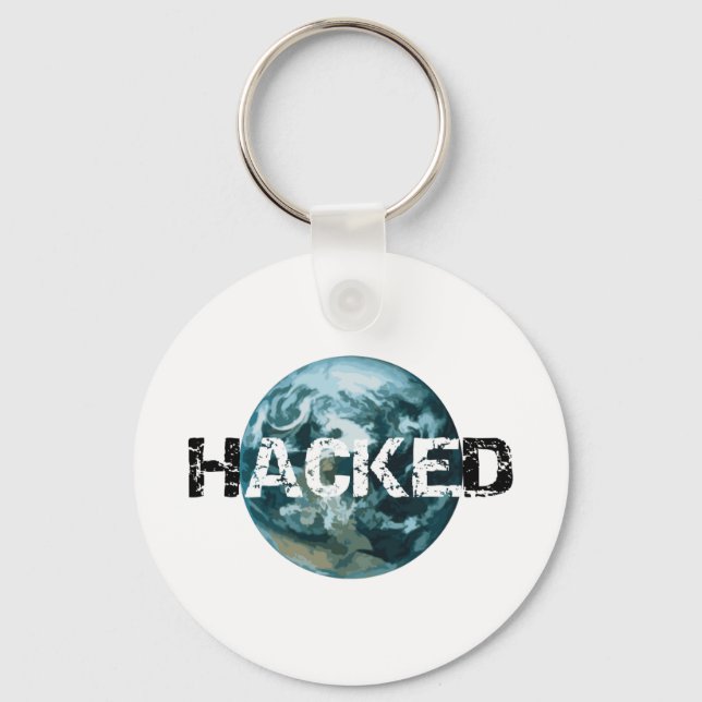 Chaveiro Planeta Hackeado Terra (Frente)