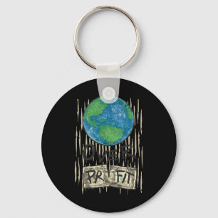 Chaveiro Planeta sobre o Lucro Camisa Natureza Ambiental C