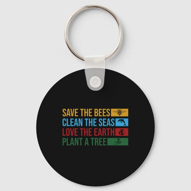 Chaveiro Planeta Terra: Ciência Ambiental Salva O Ser (Frente)
