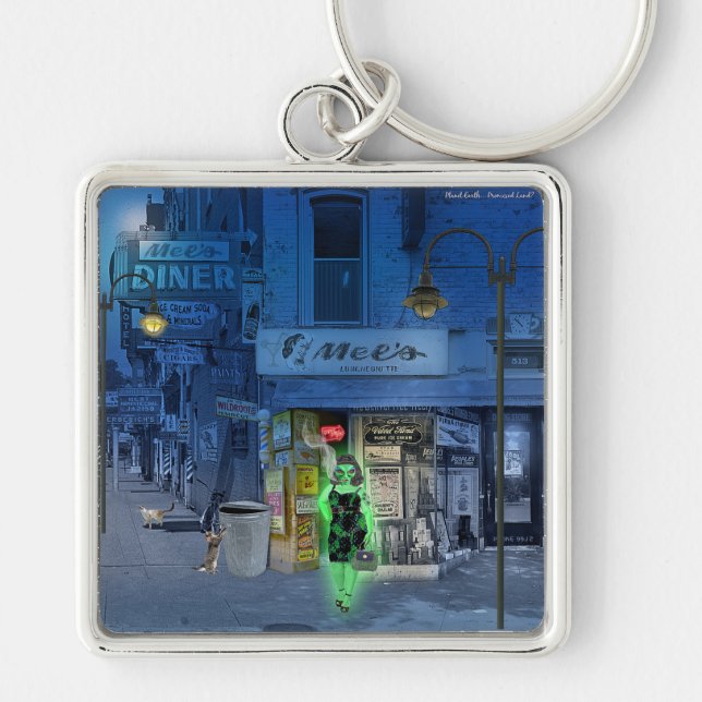 Chaveiro Planeta Terra, Terra Prometida? (Frente)