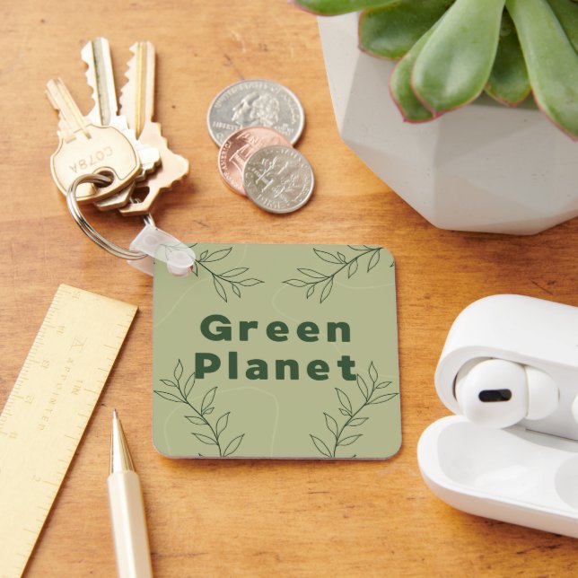 Chaveiro Planeta verde  (Mesa)