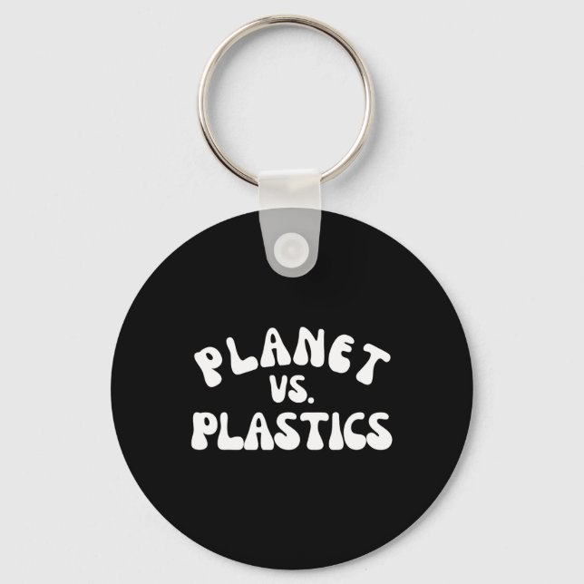 Chaveiro Planeta Vs. Plástico Dia da Terra 2025 Ambiente A (Frente)