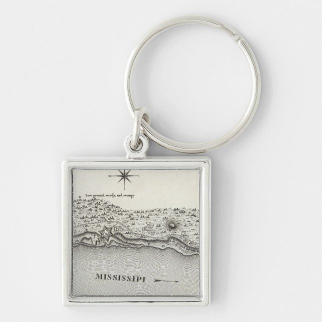 Chaveiro Plano Do Fort Baton Rouge (Frente)