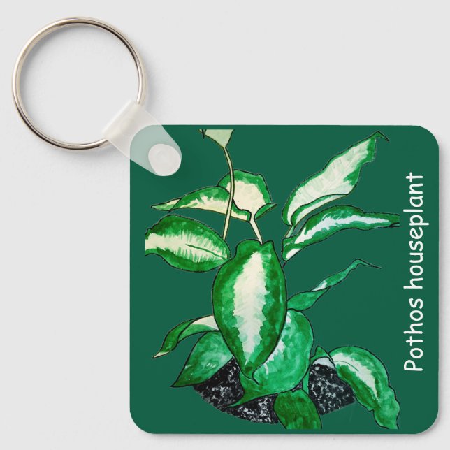 Chaveiro Planta de Casa Pothos (Frente)