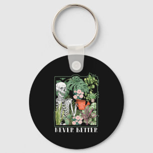 Chaveiro Planta Lady Halloween Nunca Melhor Esqueleto Garde