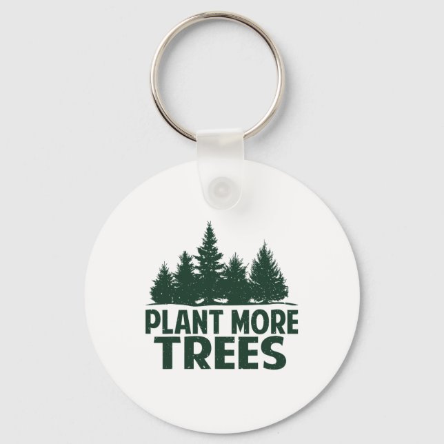 Chaveiro Plantar Mais Árvores Feliz Dia da Terra Planta T (Frente)