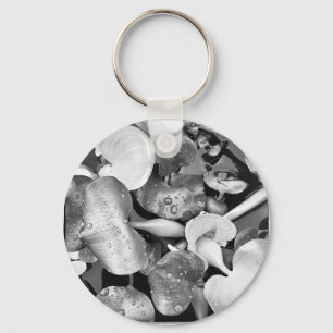 Chaveiro Plantas de amante e Preto e Branco