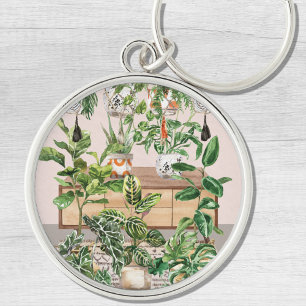 Chaveiro Plantas Tropicais Aquarela