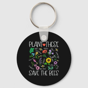 Chaveiro Plantem Estas Abelhas Salvas, Flor Selvagem, Apoio