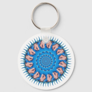 Chaveiro Plástico azul