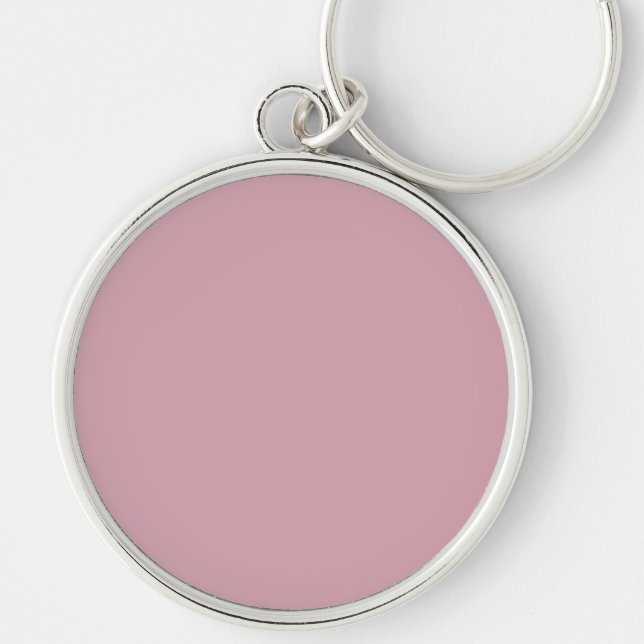 Chaveiro Plástico, Rosa Sólido, Blush Quartz (Frente)