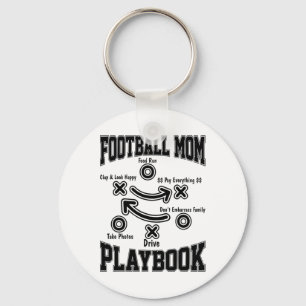 Chaveiro Playbook de Futebol Mãe de Jogador de Futebol Espo