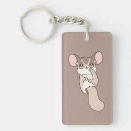 Chaveiro Playful Sugar Glider Cartoon Art