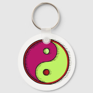 Chaveiro Plum Green Windblown Yin Yang