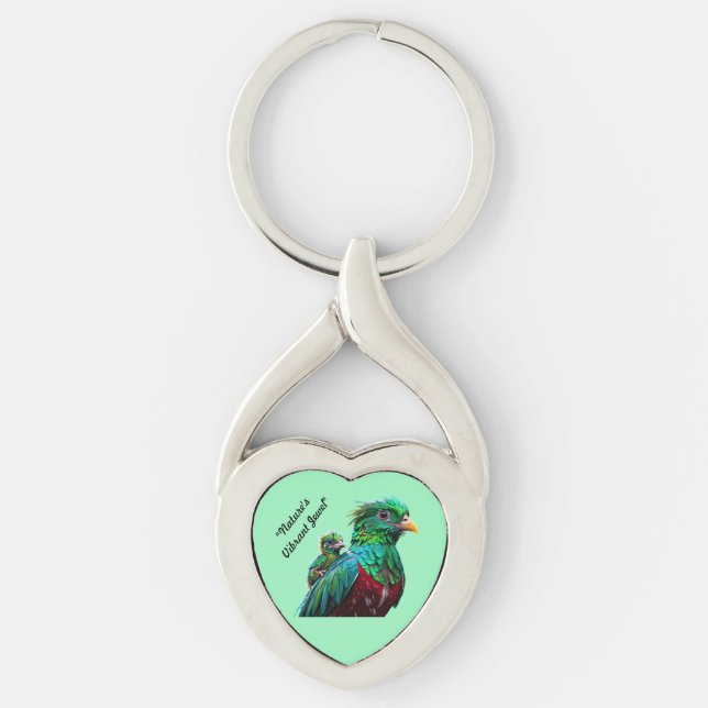 Chaveiro "Pluma vívida" (Frente)