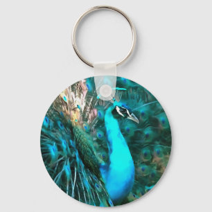 Chaveiro Plumagem de Peacock
