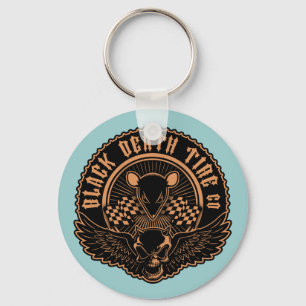 Chaveiro Pneu Co. da morte preta - ou