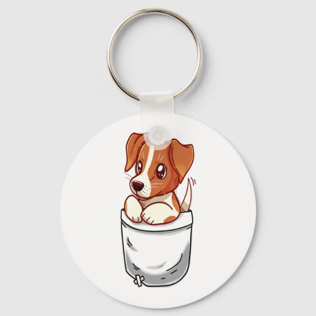 Chaveiro Pocket Cute Jack Russell Terrier (Frente)