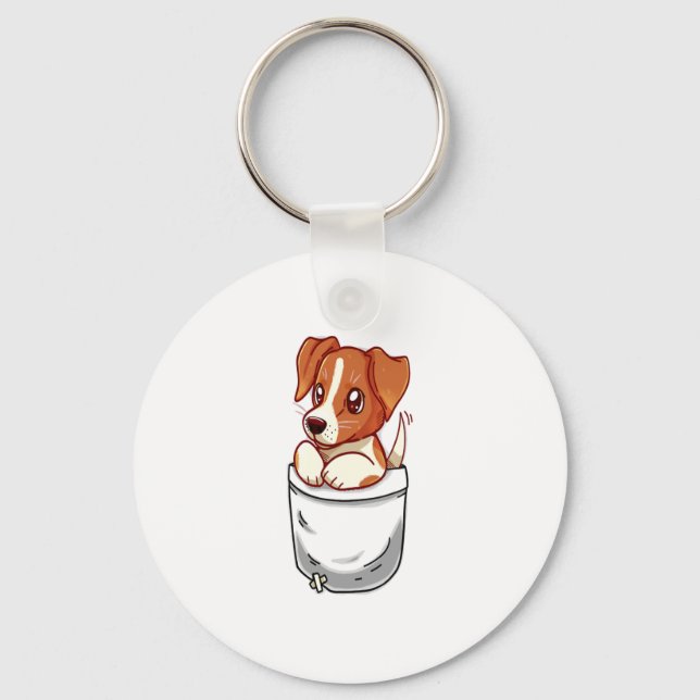 Chaveiro Pocket Cute Jack Russell Terrier (Frente)