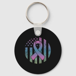 Chaveiro Pocket Metastático de Bandeira Americana em Pertur