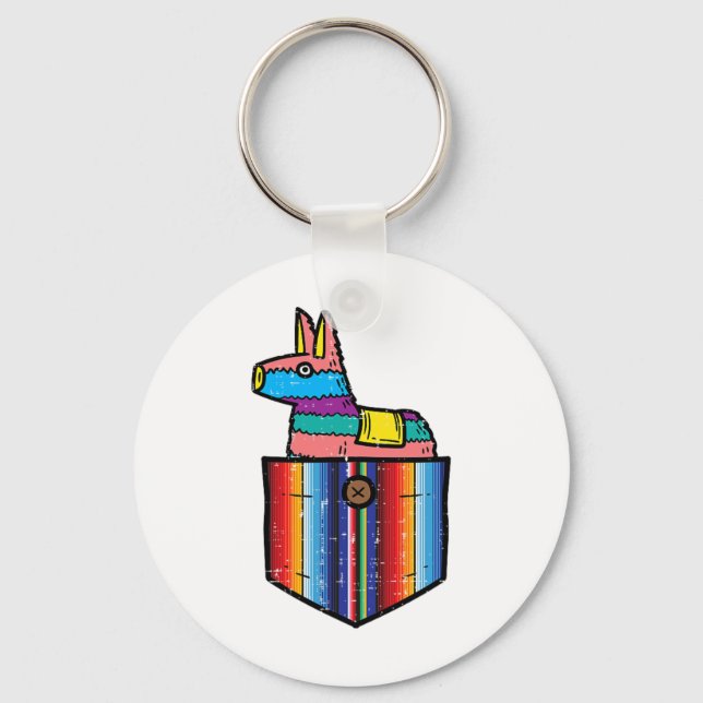 Chaveiro Pocket Pinata Serape Cinco De Mayo Mexicano Fiesta (Frente)