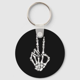Chaveiro Pocket Skeleton - Sinal de Paz de Mão Halloween Hi