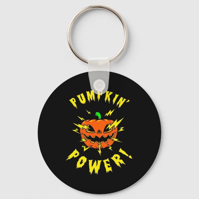 Chaveiro Poder da Abóbora de Halloween (Frente)