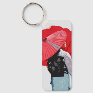 Chaveiro Poderoso Retrato Avermelhado Japão Contemporâneo 