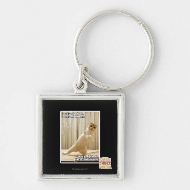 Chaveiro Põe o pé direito, põe o pé direito (Frente)