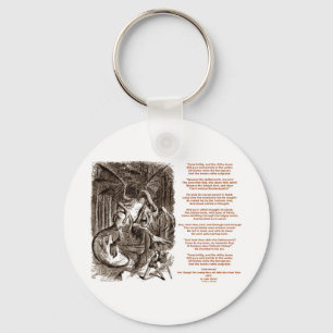 Chaveiro Poema de Jabberwocky por Lewis Carroll