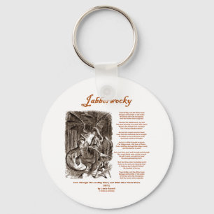 Chaveiro Poema de Jabberwocky por Lewis Carroll