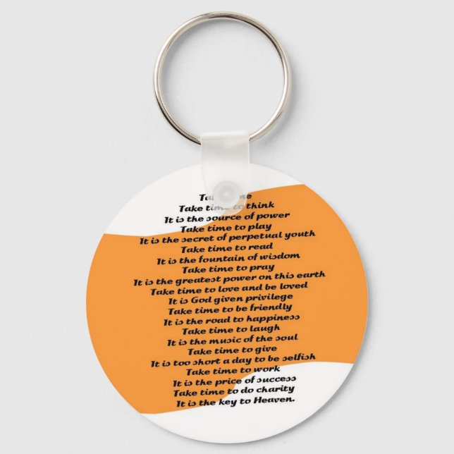 Chaveiro Poema Inspiracional (Frente)
