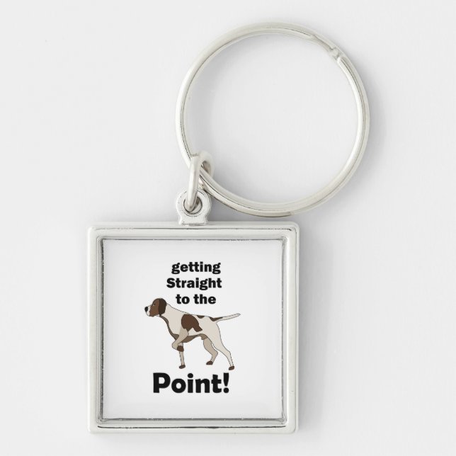 Chaveiro Pointer Inglês Indo Direto ao Ponto  (Frente)