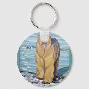 Chaveiro Polar Bear Art Key Chain Canada Willife Gifts