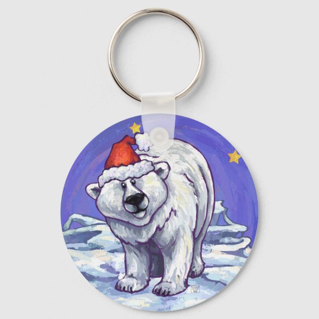 Chaveiro Polar Bear Natal (Frente)