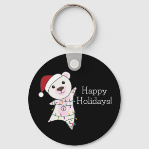 Chaveiro Polar Bear Natal Neve Inverno Animais Polar Chave