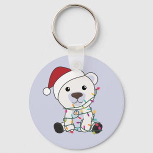 Chaveiro Polar Bear Natal Neve Inverno Animais Polar Chave