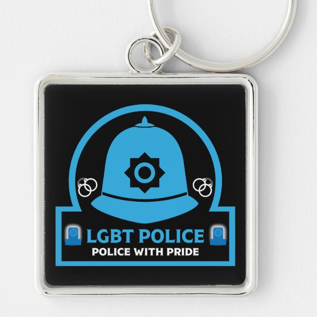 Chaveiro Polícia de Orgulho gay LGBT+ (Frente)