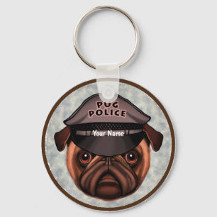 Chaveiro Polícia de Pug
