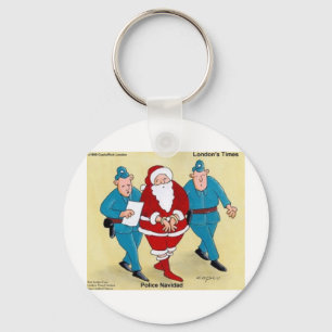 Chaveiro Polícia Navidad Presentes e Cartões Engraçados de