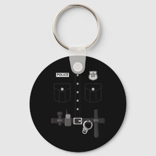Chaveiro Polícia Uniforme Crianças de Halloween 1