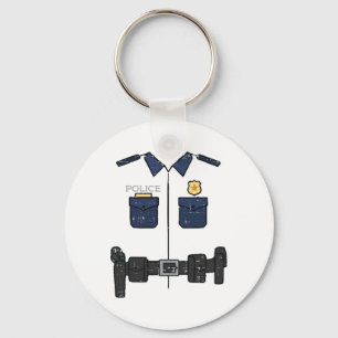 Chaveiro Policial de Halloween Costume Cop Boys Homens