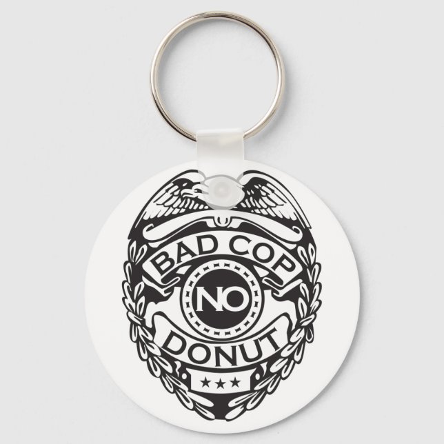 Chaveiro Policial Sem Rosquinha - Preto (Frente)