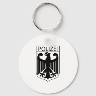 Chaveiro POLIZEI - Presentes alemães do símbolo da políc