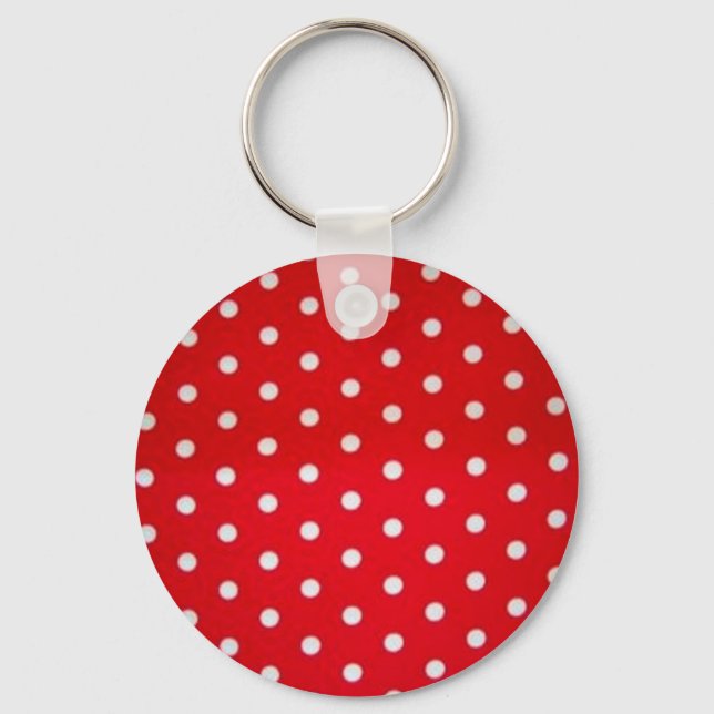 Chaveiro polka-dot-red-white (Frente)