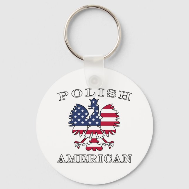 Chaveiro Polonês American Flag Eagle (Frente)