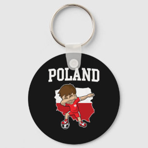 Chaveiro Polônia Futebol Dabbing Footbyll Polska Crianças P